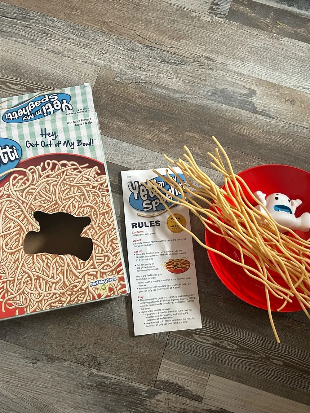 Yeti in My Spaghetti Family Game – Red Bowl by PlayMonster
